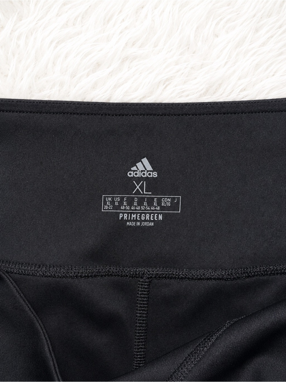 Adidas Primegreen High Rise 3 Stripe Pocket Leggings Black Women’s XL Athleisure - Picture 3 of 4